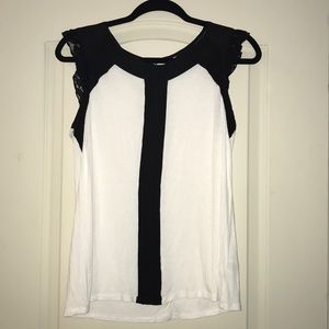 Elle White & Black Blouse